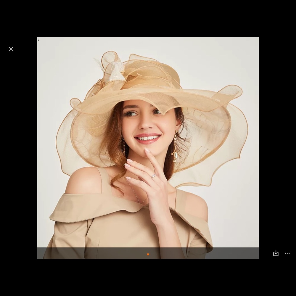 Yellow fancy hat